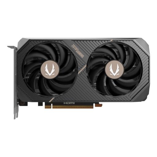 TARJETA DE VIDEO ZOTAC (ZT-B50600F-10M) RTX 5060 AMP 8GB GDDR7,2550 MHZ,PCIE 5,HDMI,3*DP,2*FAN