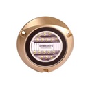 LUMITEC Luz led marina sumergible SeaBlaze X2, emite luz de color blanco y azul de 6000 lúmenes, fabricada en bronce naval con grado de protección IP68.