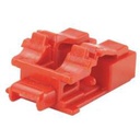 Panduit Kit de 10 Dispositivos para Bloquear Puertos de Fibra Óptica LC Duplex, Color Rojo, Incluye Llave de Extracción