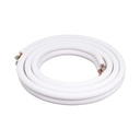AUFIT Kit de tubería / 1 / 4"  y 3 / 8 " / Capacidad para minisplit AUFIT / 1 Tonelada / Cinta aislante / Accesorios / Longitud de 4 metros
