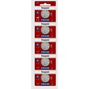Panasonic Batería de Litio tipo Moneda 3V / CR2450/ Tira c/5pz  ( Batería no recargable )