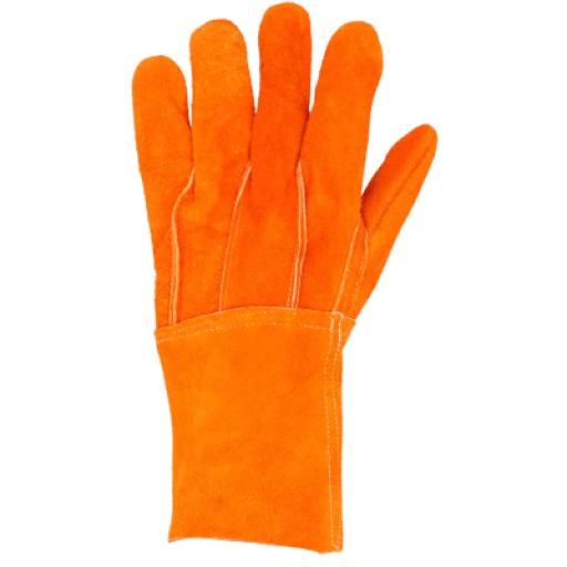 [SURTEK_SYS-GCAL] Surtek Guantes de Carnaza Largo/ Refuerzo en Palma / Resistente a Abrasión y Temperaturas Moderadas.