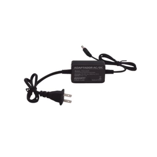 Epcom Adaptador 5 Vcc / 2A / UL / Voltaje de Entrada de 100-240 Vca / Para uso, solo en lectores biométricos de 5 Vcc de la marca ZK
