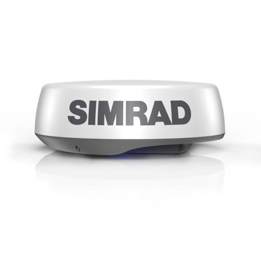 Simrad Radar Marino HALO24 / 48 NM de Alcance / Domo Compacto de 24 Pulgadas / Tecnología de Compresión de Pulso / Velocidad de Rotación 60 RPM / Tecnología VelocityTrack Doppler / Compatible con GO9/12XSE, GO7 XSR, NSS evo2, NSS evo3
