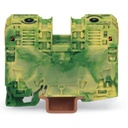 WAGO Borna de Tierra / 2 Conductores / 35 mm² / POWER CAGE CLAMP / Montaje en Carril DIN 35 x 15 / Verde-Amarillo / Poliamida (PA66) / Conexión Lateral / Rango de Sección 6-35 mm²