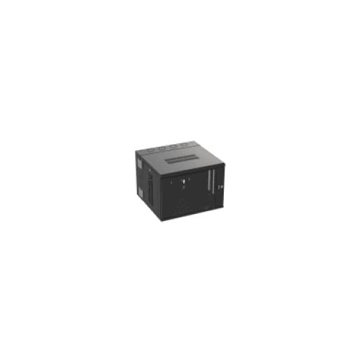 Panduit Gabinete PanZone de Montaje en Pared, de 19in, Puerta con Ventana de Seguridad, 9 UR, 635mm de Profundidad, Color Negro