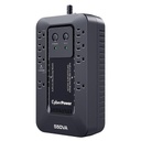 CyberPower UPS de 550 VA/330 W, Topología Standby con Modo Ahorrador ECO, Entrada 120 Vca NEMA 5-15P, Con 8 Tomas NEMA 5-15R 