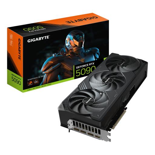 TARJETA DE VIDEO GIGABYTE (GV-N5090WF3OC-32GD) RTX 5090,32GB GDDR7,PCIE 5.0,HDMI,3*DP,3 FAN