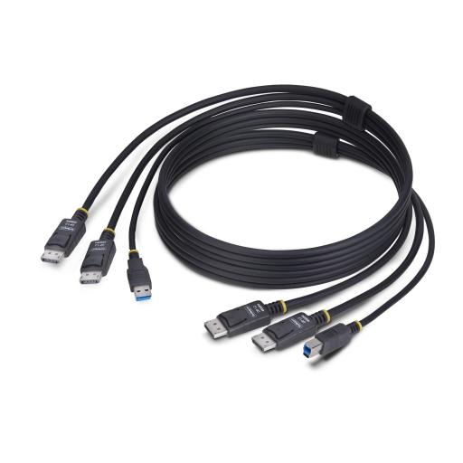 [STARTECH.COM_DDU1226-KVM-CABLE] StarTech.com DISPLAYPORT KVM CABLE DUAL DISPLAY USB 5GBPS 1. 8M