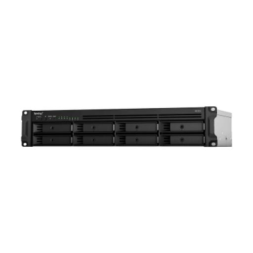 Synology Servidor de Almacenamiento en Red RackStation RS1221RP+ | 8 Bahías | Expansión a 12 Bahías | CPU AMD Ryzen V1500B | 4 GB DDR4 ECC | RAID Soportado | 10/25GbE | Synology High Availability | Protección de Datos Integral.
