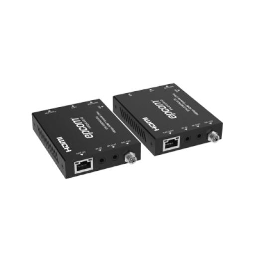 Epcom Extensor HDMI 4K@60Hz | PoC Bidireccional | HDR y Dolby Vision | Audio ARC y Óptico | Transmisión hasta 70m por CAT6