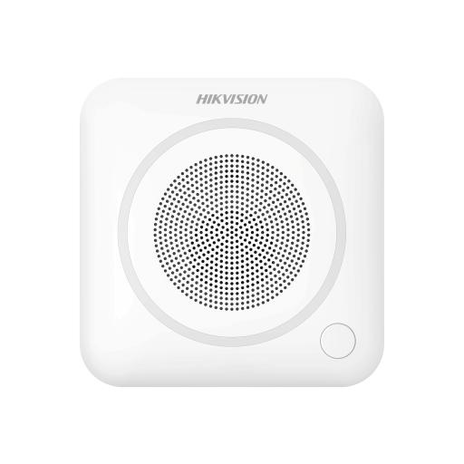 Hikvision Digital Technology (AX PRO) Sirena Inalámbrica Interior / 105dB / Audio Intercom 85 dB / LED de Alerta