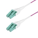 StarTech.com 2M OM4 LC TO LC UPC MULTIMODE FIBER CABLE - OFNR