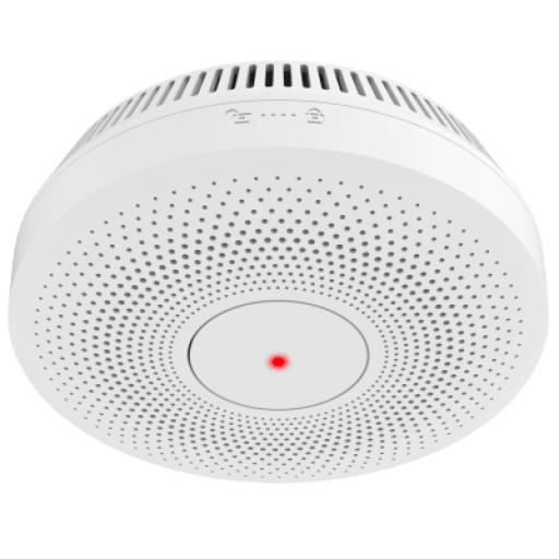 [HIKVISIONDIGITALTECHNOLOGY_HF-S3E-R] Hikvision Digital Technology Detector de Humo Interlink / Doble Tecnología de Sensor de Luz / Alarma Auditiva 85dB / Batería de Litio 10 Años / Autoverificación / Control Remoto Inalámbrico / Interconectable 30 Dispositivos