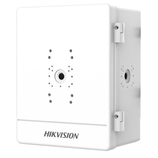 Hikvision Digital Technology Caja para Videovigilancia para Exterior / IP66 / IK10 / Soporta 3 Dispositivos (PTZ, Bocinas, Cámaras Fijas)