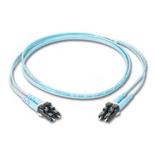 Panduit Jumper de Fibra Optica Multimodo 50/125 OM4, LC-SC Duplex, LSZH, Color Aqua, 6 Metros