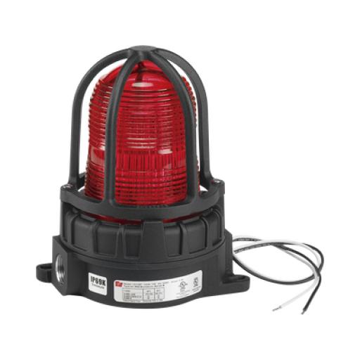 [FEDERALSIGNALINDUSTRIAL_191XLS-024-R] FEDERAL SIGNAL INDUSTRIAL Luz de advertencia LED para ubicaciónes peligrosas, montaje para superficies,  24 VCD , color Rojo