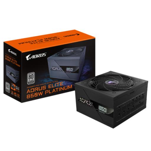 Gigabyte Fuente de Poder Gigabyte AORUS ELITE P850W 80 PLUS Platinum Modular 24-pin ATX 120mm 850W