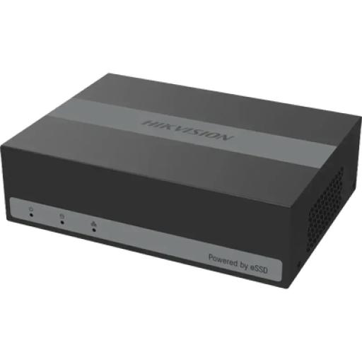 Hikvision Digital Technology (eDVR) DVR 2 Megapíxel (1080P) Lite / 8 Canales TURBOHD + 2 Canal IP /  Hasta 1 Mes de Grabación / Unidad de Estado Solido Incluido / H.265+ / ACUSENSE Lite (Evita Falsas Alarmas) / Diseño Ultra Compacto / Extra Silencioso /  eSSD de 