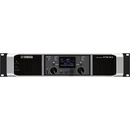 [YAMAHA_PX10] YAMAHA Amplificador de audio Clase D | 1000 W x 2 a 8Ω | 1200 W x 2 a 4Ω. | Baja Impedancia | Procesamiento Inteligente