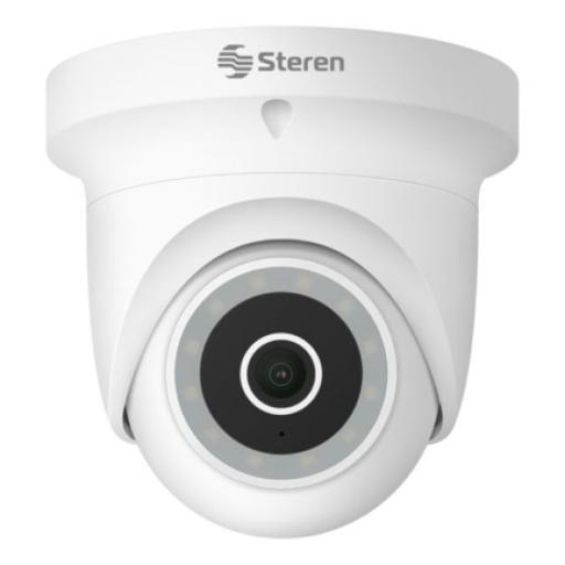 Steren Cámara de Seguridad Steren CCTV-231 Wi-Fi 3 Mpx HDR Robotizada para Exterior Tipo Domo Blanca