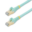 StarTech.com CABLE DE RED ETHERNET CAT6A BL LINDADO DE 2.1M AGUAMARINA
