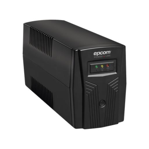 [EPCOM_EPU500L] Epcom UPS de 500VA/300W / Regulador de Voltaje AVR / Batería de 7 Ah / 4 Tomas NEMA 5-15R / Display de LED