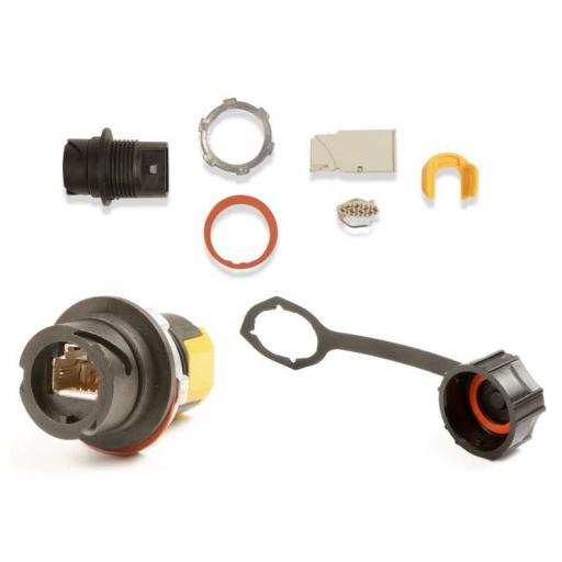 Siemon Conector Z-MAX Industrial (Ruggedized), Cat6A, Blindado, Uso Exterior IP66/IP67