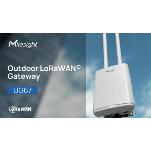 [MILESIGHT_UG67L08GL915M] MILESIGHT Gateway LoRaWAN para exterior, de largo alcance, con modulo SIM