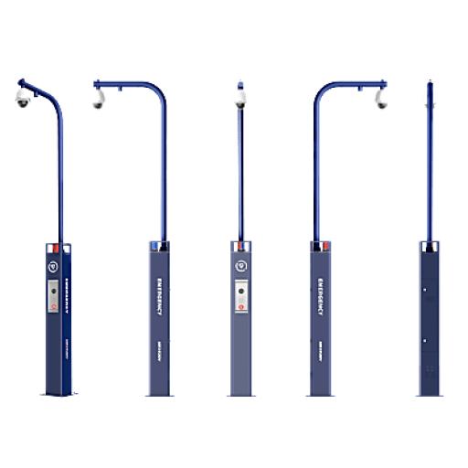 [HIKVISIONDIGITALTECHNOLOGY_DS-KEP311X-ZJ] Hikvision Digital Technology Estación de Alarma de Pánico con Videollamada / Cámara IP 4 Mergapixel / Audio Bidireccional / Altavoz 30 W / Sirena (Azul y Rojo) / RS-485 / Micro SD / Montaje en Suelo / Montaje para PTZ (No Incluye PTZ)