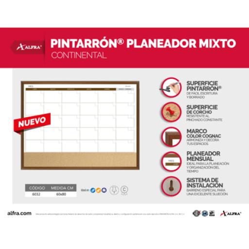 Alfra Planeador Alfra Mensual Mixto Continental 60x80
