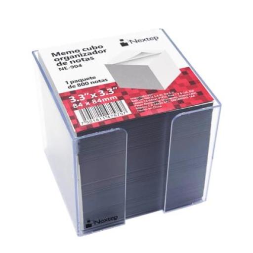[NEXTEP_NE-904] Nextep Memo Cubo Nextep Organizador de Notas 3.3x3.3" Paquete C/800 Notas