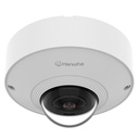 HANWHA VISION Cámara Fisheye AI 12MP / 1/1.6" CMOS / Lente Fijo 1.76 mm / WDR 120dB / IP66 IK10 NEMA4X / Detección de Personas y Vehículos / Compatible con H.265 H.264 MJPEG / PoE