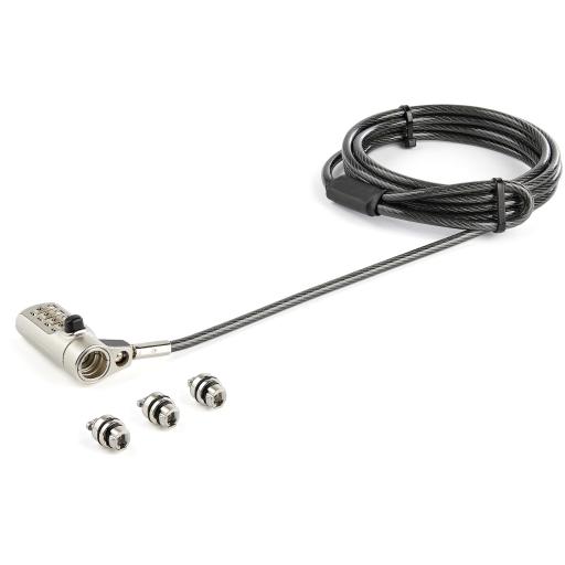 [STARTECH.COM_LTULOCK4D] StarTech.com CANDADO DE SEGURIDAD PARA LAPTOP 2M RANURAS K NANO WEDGE