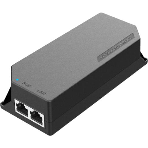 [GRANDSTREAMNETWORKS_GS-POE30W-MG] Grandstream Networks PoE Injector Grandstream 30W MultiGigabit / Compatible con IEEE 802.3af/at / 1x 2.5Gbps RJ45 LAN IN / 1x 2.5Gbps RJ45 LAN OUT con PoE 30W / 100~240VAC / 54VDC / Plug-and-Play / FCC, CE, RCM, IC