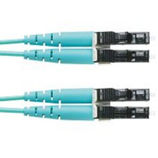 [PANDUIT_FZ2ERLNLNSNM040] Panduit Jumper de Fibra Óptica Multimodo 50/125 OM4, LC-LC Duplex, OFNR (Riser), Color Aqua, 40 Metros (131.23 Pies)