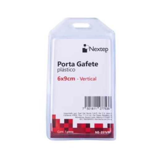 [NEXTEP_NE-351VP] Nextep Porta Gafete Plastico Vertical Nextep 6x9cm C/10