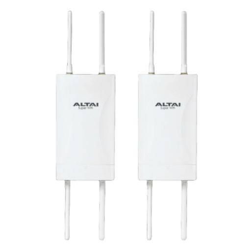 [ALTAITECHNOLOGIES_KIT2-C260X] Altai Technologies Kit de 2 Unidades del Punto de Acceso WiFi 6, PTMP Omnidireccional, Cobertura Hasta 300 m, Doble Banda Simultanea en 2.4 y 5 GHz, Hasta 2.976 Gbps, Hasta 256 Usuarios Concurrentes, Administración en Nube Gratis con INSIGHTS