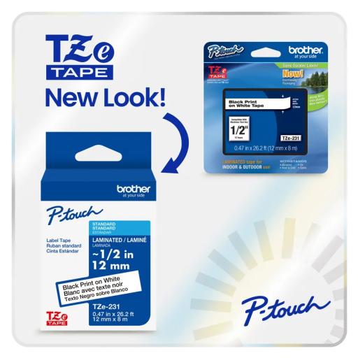 [BROTHER_TZES951G] Brother Cinta Brother TZES951G Laminada Texto Negro Fondo Plata Mate
