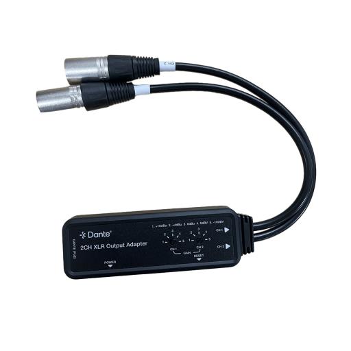 [EPCOM_EPP-AUD2XDE] Epcom Extensor de Audio Dante® 2CH XLR Output Adapter | Entrada Digital Dante® | Salida XLR Balanceada/No Balanceada | Latencia Configurable 1-5ms | HDMI 1.4 | HDCP 1.4 | PoE IEEE802.3af | USB-C | Transmisión 100m