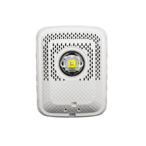 [SYSTEMSENSOR_SPSWLED] System Sensor Bocina con Lámpara Estroboscópica, Montaje en Pared, Color Rojo, Nuevo Diseño Moderno y Elegante y Menor Consumo de Corriente