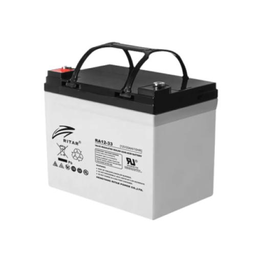 [RITAR_RA1233] RITAR Batería 12 Vcc / 33 Ah / Tecnología AGM-VRLA / Aplicaciones de UPS / Respaldo