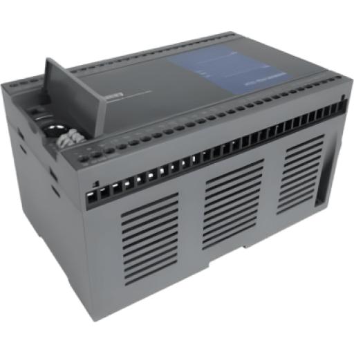 COOLMAY Módulo CPU PLC L01S-24MRT / Salida Mixta Relay+Transistor / 24 E/S (14DI+10DO) / 4 Ejes 200kHz Pulso Alta Velocidad / 4 Contadores 200kHz / RS485*2 + RS232 / Capacidad Programa 30k Pasos / Procesador Dual 32 bits Grado Militar