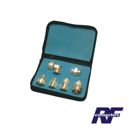[RFINDUSTRIES_RFA-4013] RF Industries Kit completo de 6 Adaptadores 7-16 DIN.