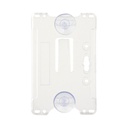 AccessPRO Porta tarjeta de plastico ABS / Transparente / Compatible con tarjetas ACCESSCARDEPC / PROCARDX o Formato CR80