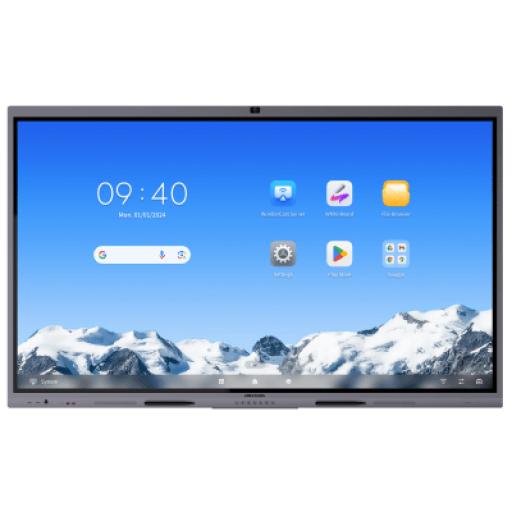 [HIKVISIONDIGITALTECHNOLOGY_DS-D5C86RB/B2L(EDLA)] Hikvision Digital Technology Pantalla Interactiva Touch de 86" Android 14 / Asistentes IA /Google Suite Preinstalado con Certificación EDLA / Cámara Web 8 MP / Resolución 4K / Bocinas Integradas / Entradas HDMI y VGA / Incluye 2 Lápices para Escribir