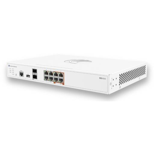 [CAMBIUMNETWORKS_NSE4000] Cambium Networks Network Service Edge NSE 4000 / 10 Gbps Firewall Throughput / 2.5 Gbps Advanced Security Throughput / 8 x 2.5 GbE RJ45 / 2 x 10 GbE SFP+ / SD-WAN / VPN / Cloud Management cnMaestro