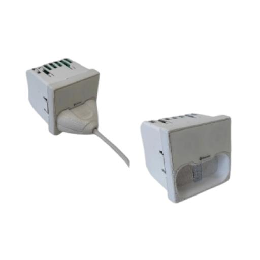 [IBERNEX_NX0080/MG] IBERNEX Módulo de Pared para Pulsadores de Cama / Conector Magnético / Dimensiones 45x45 mm / Material ABS Anti-Microbiano / Compatible con NX0881/MG