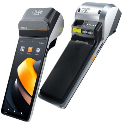 [SUNMI_V3NOSCAN] SUNMI Terminal Móvil Inteligente SUNMI V3 / Pantalla HD+ 6.75" / Procesador Qualcomm Hexa-Core / Impresora Térmica 58 mm / NFC SoftPOS / 3GB RAM + 32GB Almacenamiento / Android 13 / 4G LTE / Wi-Fi Dual Band / 