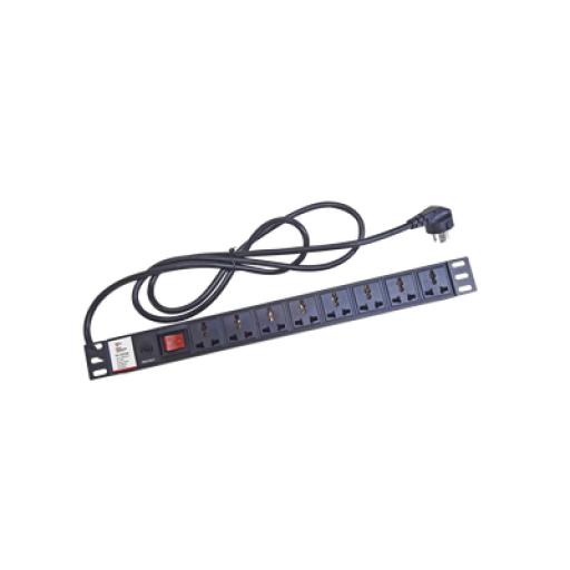 [EPCOM_TX120VBR] Epcom Protector de 120 Vca con 8 contactos de alimentación en color negro para aplicaciones en Rack